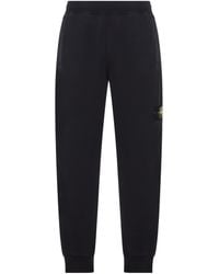 Stone Island - Logo-Patch Elasticated Waistband Trousers - Lyst