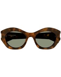 Saint Laurent - Eyewear Cat-Eye Frame Sunglasses - Lyst