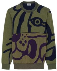 KENZO - Tiger Intarsia-Knit Jumper - Lyst