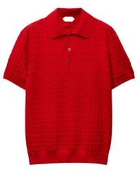 Versace - Wool Knit Polo - Lyst