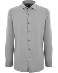 BOSS - Boss Long-Sleeved Buttoned Shirt - Lyst