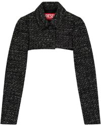 DIESEL - G-Anne Cropped Blazer - Lyst