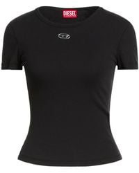 DIESEL - Solid Color Short-Sleeve T-Shirt - Lyst