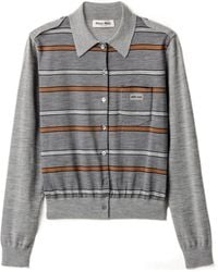 Miu Miu - Wool Cardigan - Lyst