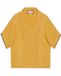 Gucci - V-Neck Long Sleeved Sweater - Lyst