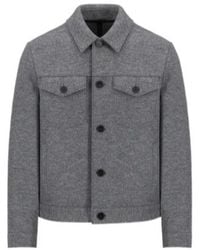 Harris Wharf London - Buttoned Wool Coat - Lyst