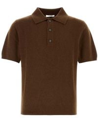 Entire studios - Short Sleeve Knit Polo Shirt - Lyst
