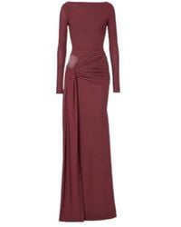 Alex Perry - Draped Crepe Jersey Gown - Lyst