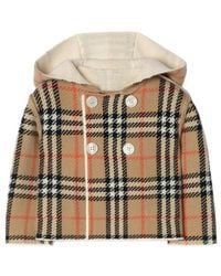 Burberry - Reversible Check Wool Cashmere Duffle Coat - Lyst