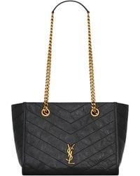 Saint Laurent - Niki Logo Plaque Shoulder Bag - Lyst