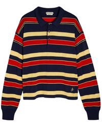 JW Anderson - Striped Knit Polo Shirt - Lyst