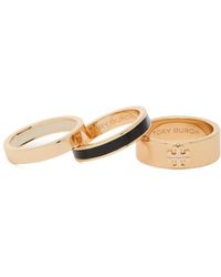 Tory Burch - Three-Piece Set Of Rings - Lyst
