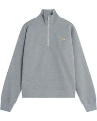 Maison Kitsuné - Maison Kitsuné Baby Fox Half Zipped Sweatshirt - Lyst