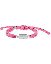 Balenciaga - Braided Logo Bracelet - Lyst