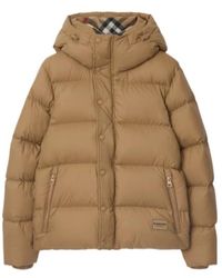 Burberry - Nylon Hooded Puffer Jacket - Lyst