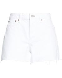 Rag & Bone - Plain Colour Denim Shorts - Lyst