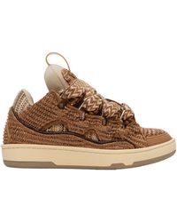 Lanvin - Curb Lace-Up Sneakers - Lyst
