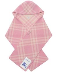 Burberry - Check Hooded Scarf - Lyst