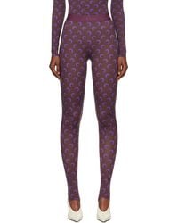 Marine Serre - Recycled Moon Jersey Stirrup Leggings - Lyst