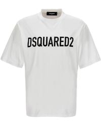 DSquared² - Logo-Printed Crewneck T-Shirt - Lyst