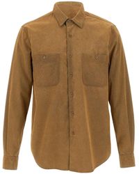Aspesi - Flocked Utility Shirt - Lyst