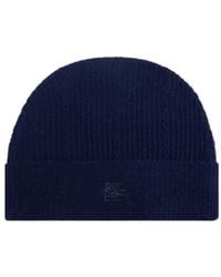 Etro - Logo Embroidered Knitted Beanie - Lyst