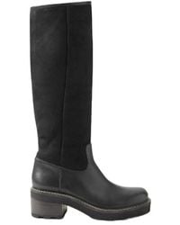 Gabriela Hearst - Vylos Shearling-Lined Suede And Leather Knee Boots - Lyst