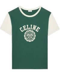 Celine - Blason Regular T-Shirt - Lyst