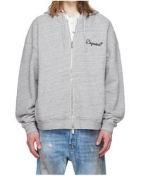 DSquared² - Zipper Hoodie - Lyst
