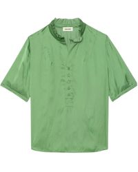 Zadig & Voltaire - Topher Satin Top - Lyst