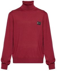 Dolce & Gabbana - Roll-Neck Knitted Jumper - Lyst