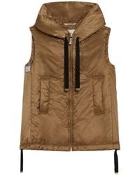 Max Mara - The Cube Greengo Zip-Up Hooded Gilet - Lyst