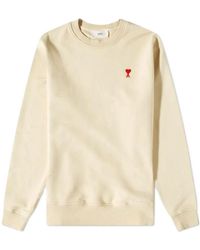 Ami Paris - Logo Round Neck Sweater - Lyst