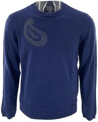 Armani Collezioni - Round-Neck Long-Sleeved Sweater - Lyst