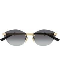 Gucci - Eyewear Irregular Frame Sunglasses - Lyst