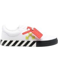 Off-White c/o Virgil Abloh - Low Vulcanized Outlined Lace-Up Sneakers - Lyst