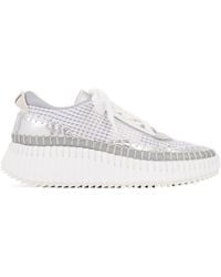 Chloé - Chloé Nama Lace-Up Sneakers - Lyst