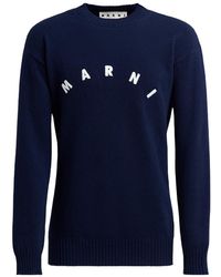 Marni - Logo-Knitted Jumper - Lyst