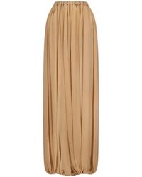 GIUSEPPE DI MORABITO - Gathered Silk Trousers - Lyst