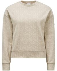 Moncler - Monogram Jacquard Oversized Sweatshirt - Lyst