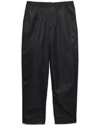 Prada - Triangle-Logo Elasticated-Waistband Trousers - Lyst