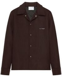 Courreges - Courrèges Logo Embroidered Shirt Jacket - Lyst