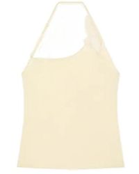 Courreges - Courrèges Lace Asymmetrical Top - Lyst