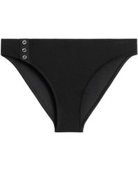 TOTEME - Ribbed Button Bikini Bottom - Lyst