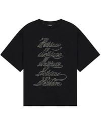 we11done - Printed Crewneck T-Shirt - Lyst