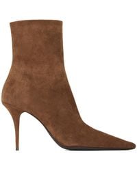 Saint Laurent - Ashley Ankle Pointed Toe Boots - Lyst
