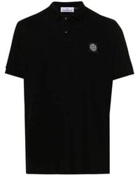 Stone Island - Logo-Patch Polo Shirt - Lyst