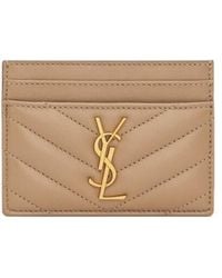Saint Laurent - Cassandre Matelassé Card Case - Lyst