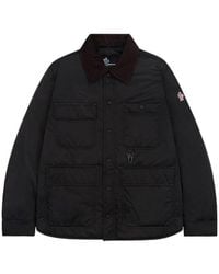 Moncler - Collared Long-Sleeved Cotton Coat - Lyst
