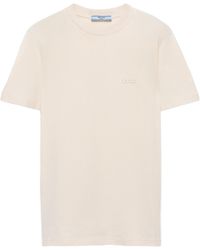 Prada - Short-Sleeved Crewneck T-Shirt - Lyst